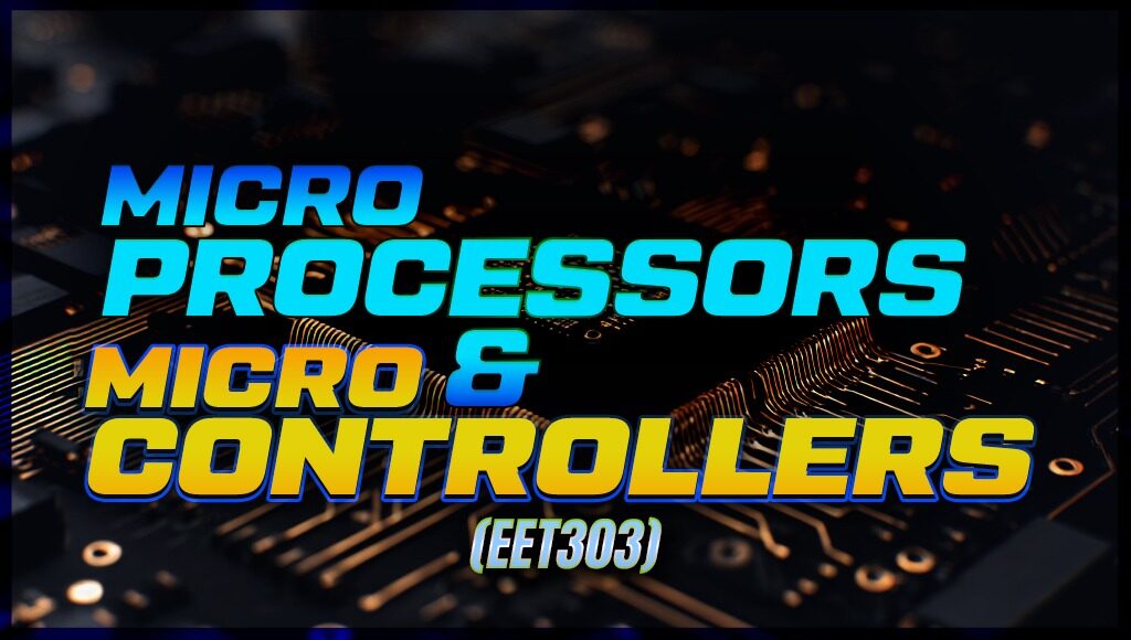 Microprocessors and Microcontrollers S5 2019 scheme EEE